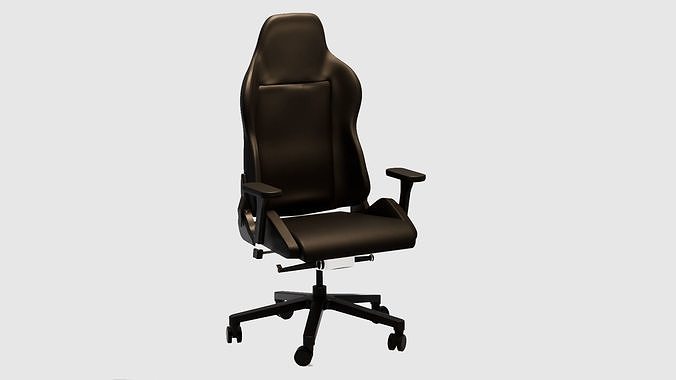 High-Performance Gaming Office Chair 3D model 2
