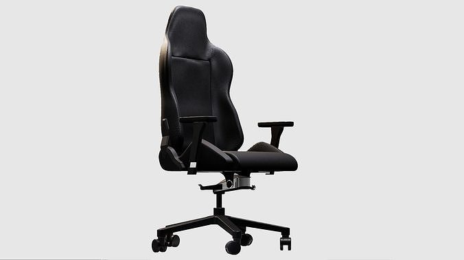 High-Performance Gaming Office Chair 3D model 7