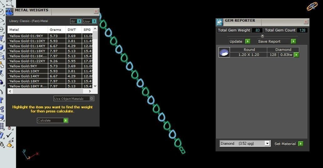 50 Light Weight Chain Bracelet 3dm stl details 1 render Pack 3D print model_56