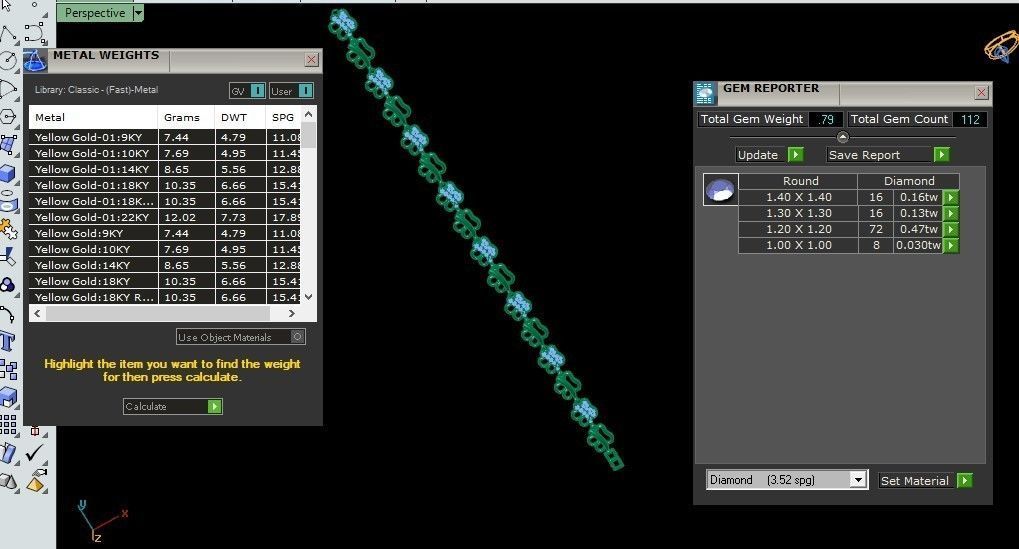 50 Light Weight Chain Bracelet 3dm stl details 1 render Pack 3D print model_40