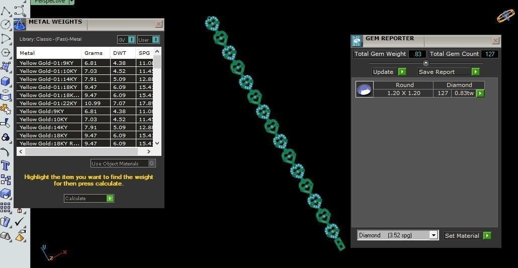 50 Light Weight Chain Bracelet 3dm stl details 1 render Pack 3D print model_42