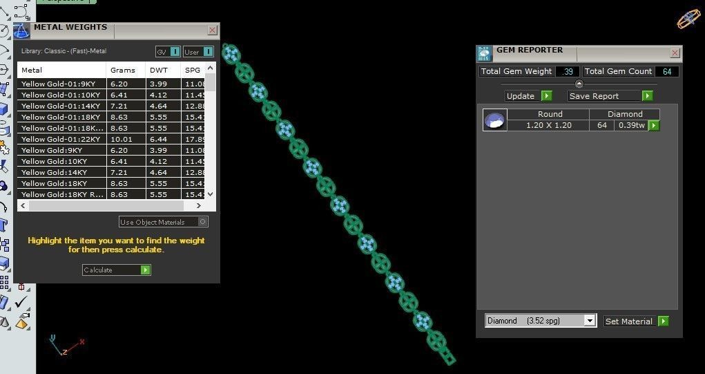 50 Light Weight Chain Bracelet 3dm stl details 1 render Pack 3D print model_44