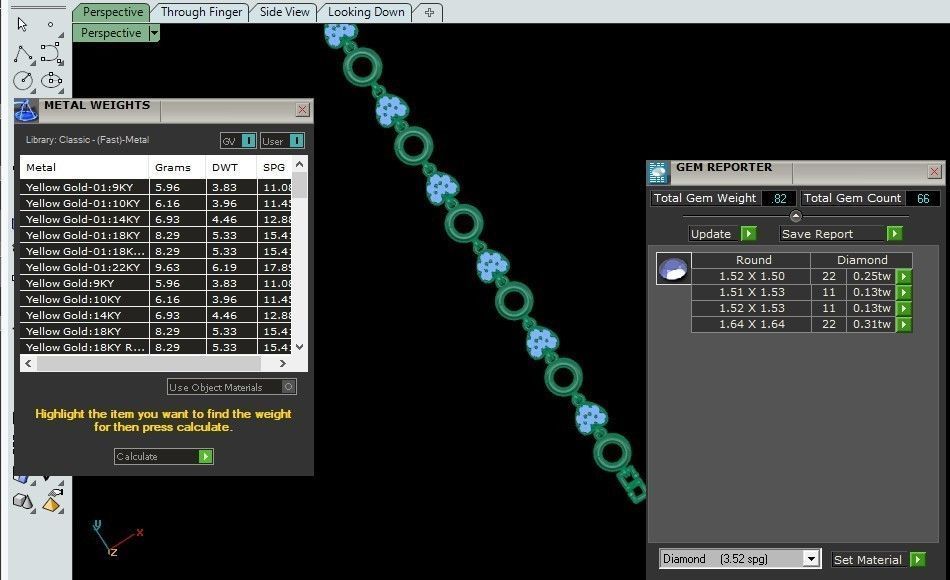 50 Light Weight Chain Bracelet 3dm stl details 1 render Pack 3D print model_100