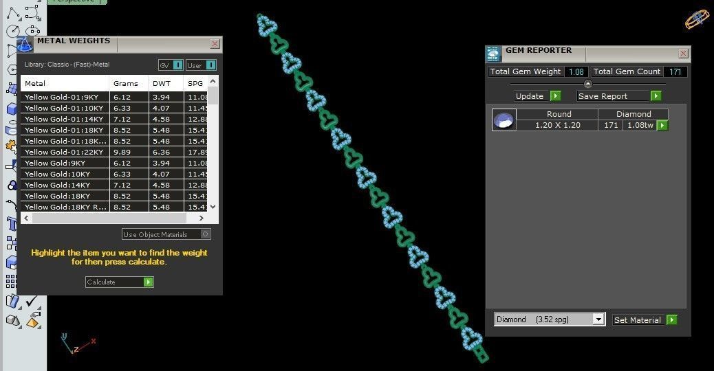 50 Light Weight Chain Bracelet 3dm stl details 1 render Pack 3D print model_4