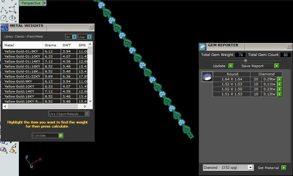 50 Light Weight Chain Bracelet 3dm stl details 1 render Pack 3D print model_74