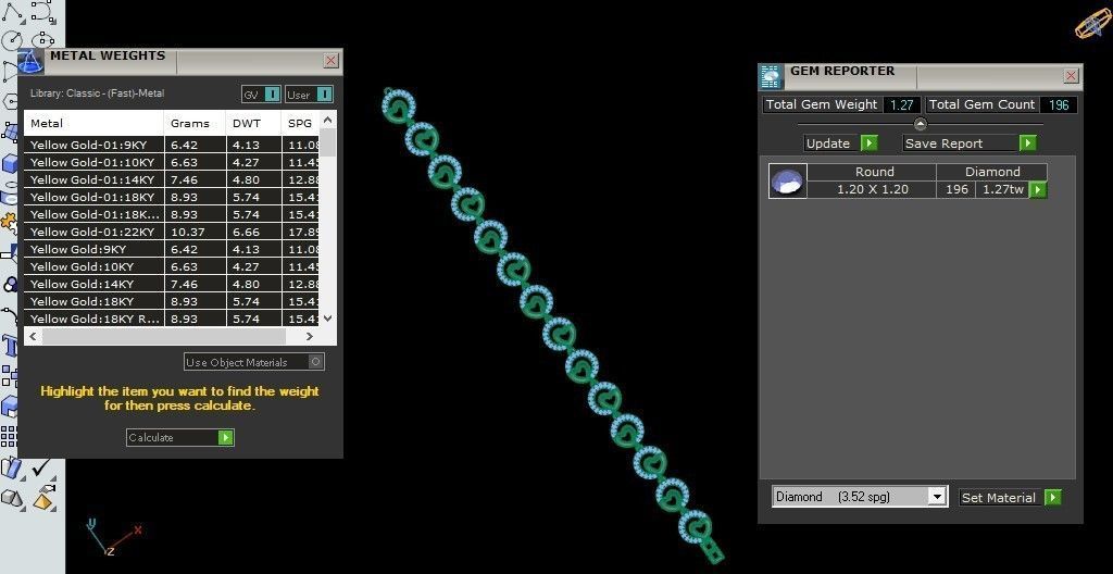 50 Light Weight Chain Bracelet 3dm stl details 1 render Pack 3D print model_14