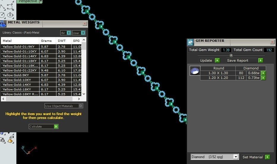 50 Light Weight Chain Bracelet 3dm stl details 1 render Pack 3D print model_96