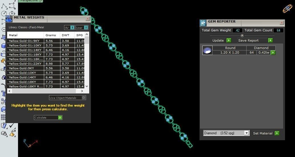 50 Light Weight Chain Bracelet 3dm stl details 1 render Pack 3D print model_24