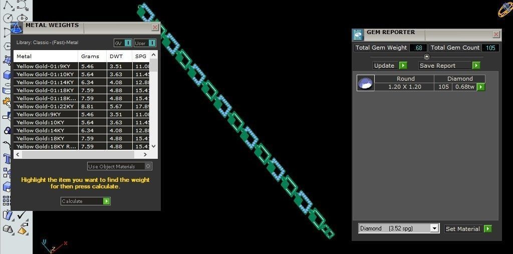 50 Light Weight Chain Bracelet 3dm stl details 1 render Pack 3D print model_16