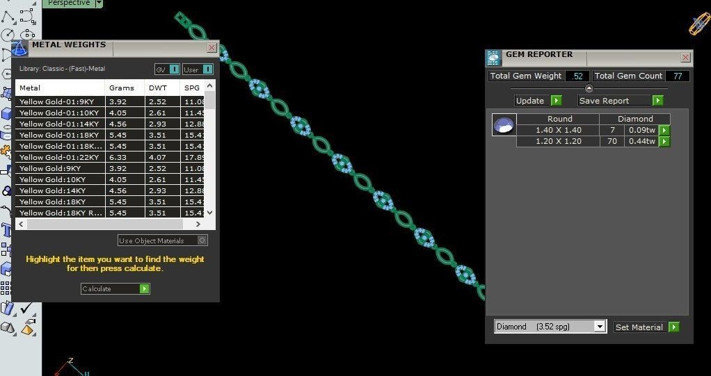 50 Light Weight Chain Bracelet 3dm stl details 1 render Pack 3D print model_8