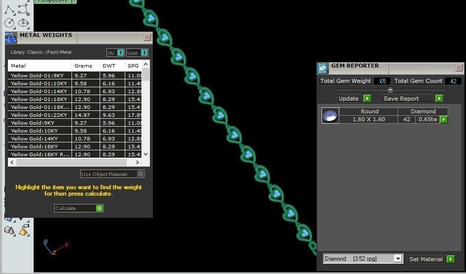 50 Light Weight Chain Bracelet 3dm stl details 1 render Pack 3D print model_78