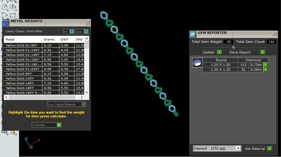 50 Light Weight Chain Bracelet 3dm stl details 1 render Pack 3D print model_58