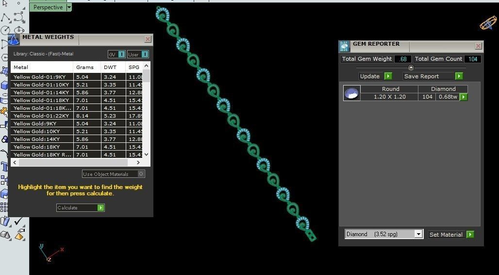 50 Light Weight Chain Bracelet 3dm stl details 1 render Pack 3D print model_22