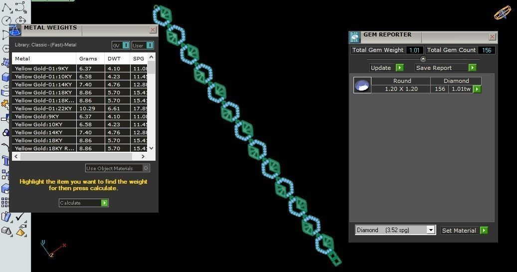 50 Light Weight Chain Bracelet 3dm stl details 1 render Pack 3D print model_10