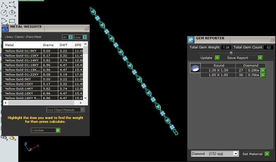 50 Light Weight Chain Bracelet 3dm stl details 1 render Pack 3D print model_66