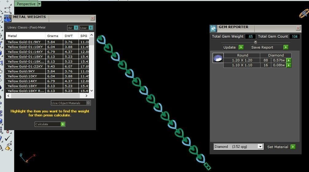 50 Light Weight Chain Bracelet 3dm stl details 1 render Pack 3D print model_48