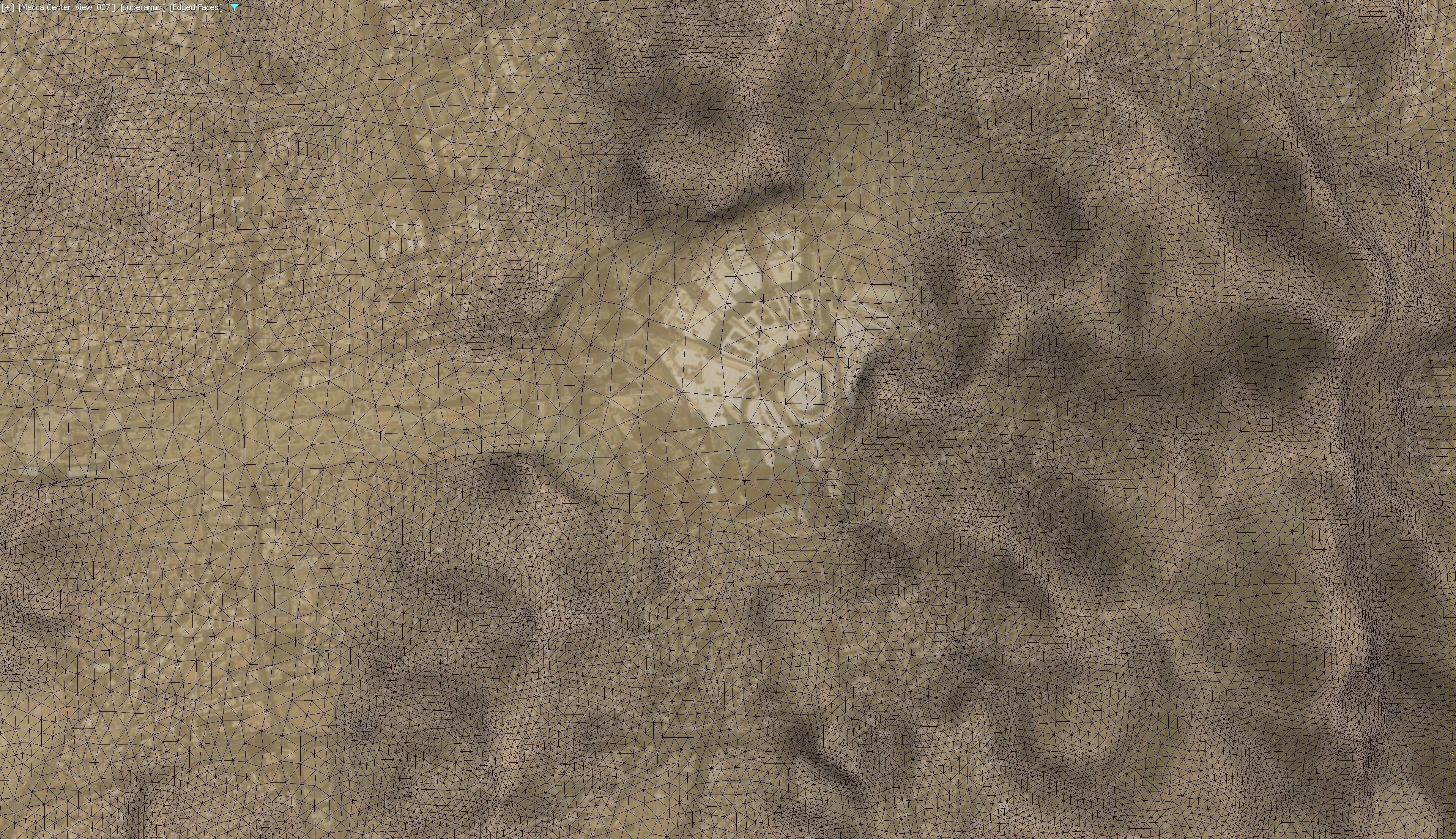 Mecca - 3D City Topography Terrain Low-poly 3D model_19
