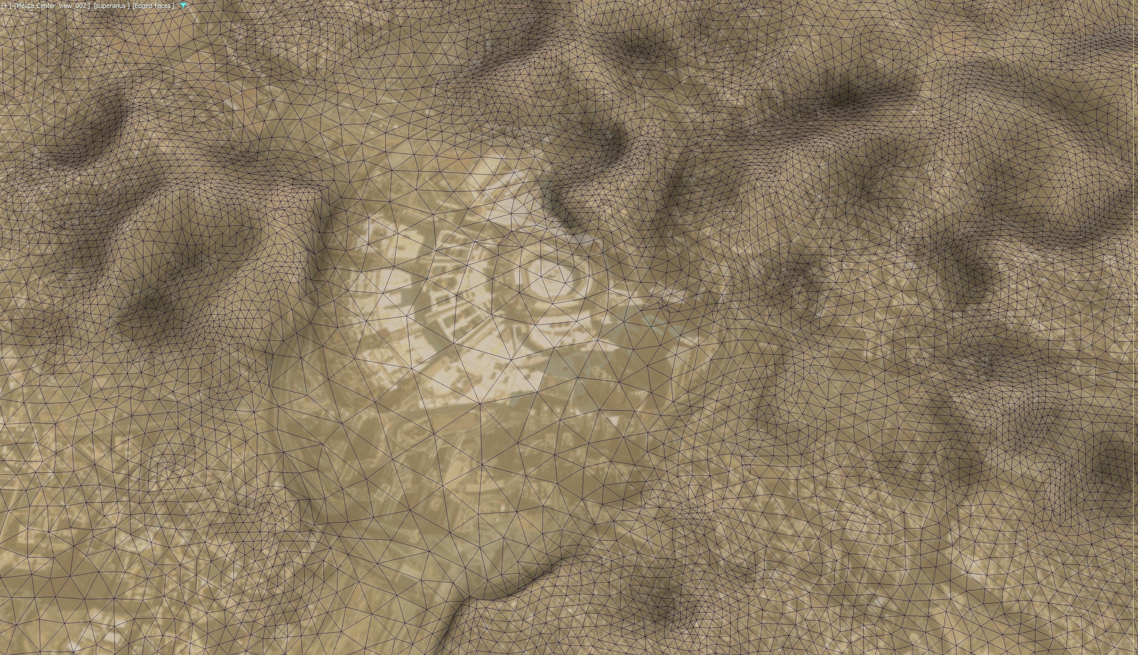 Mecca - 3D City Topography Terrain Low-poly 3D model_4