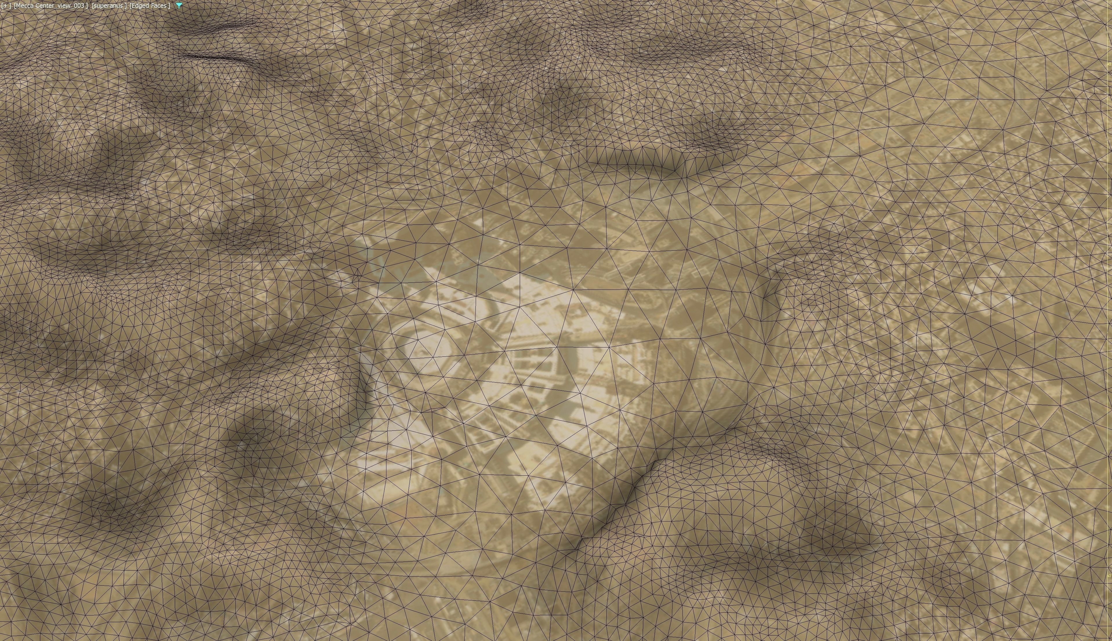 Mecca - 3D City Topography Terrain Low-poly 3D model_7