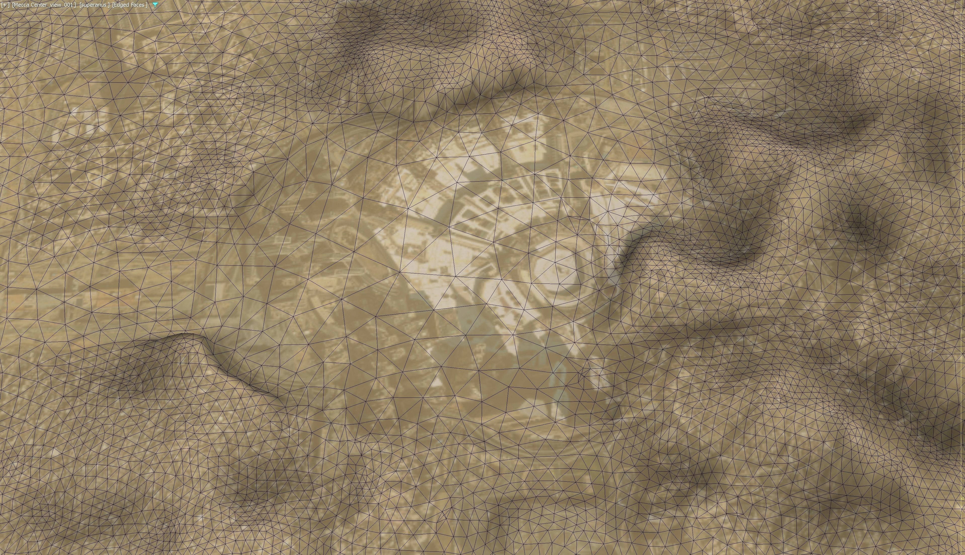 Mecca - 3D City Topography Terrain Low-poly 3D model_1