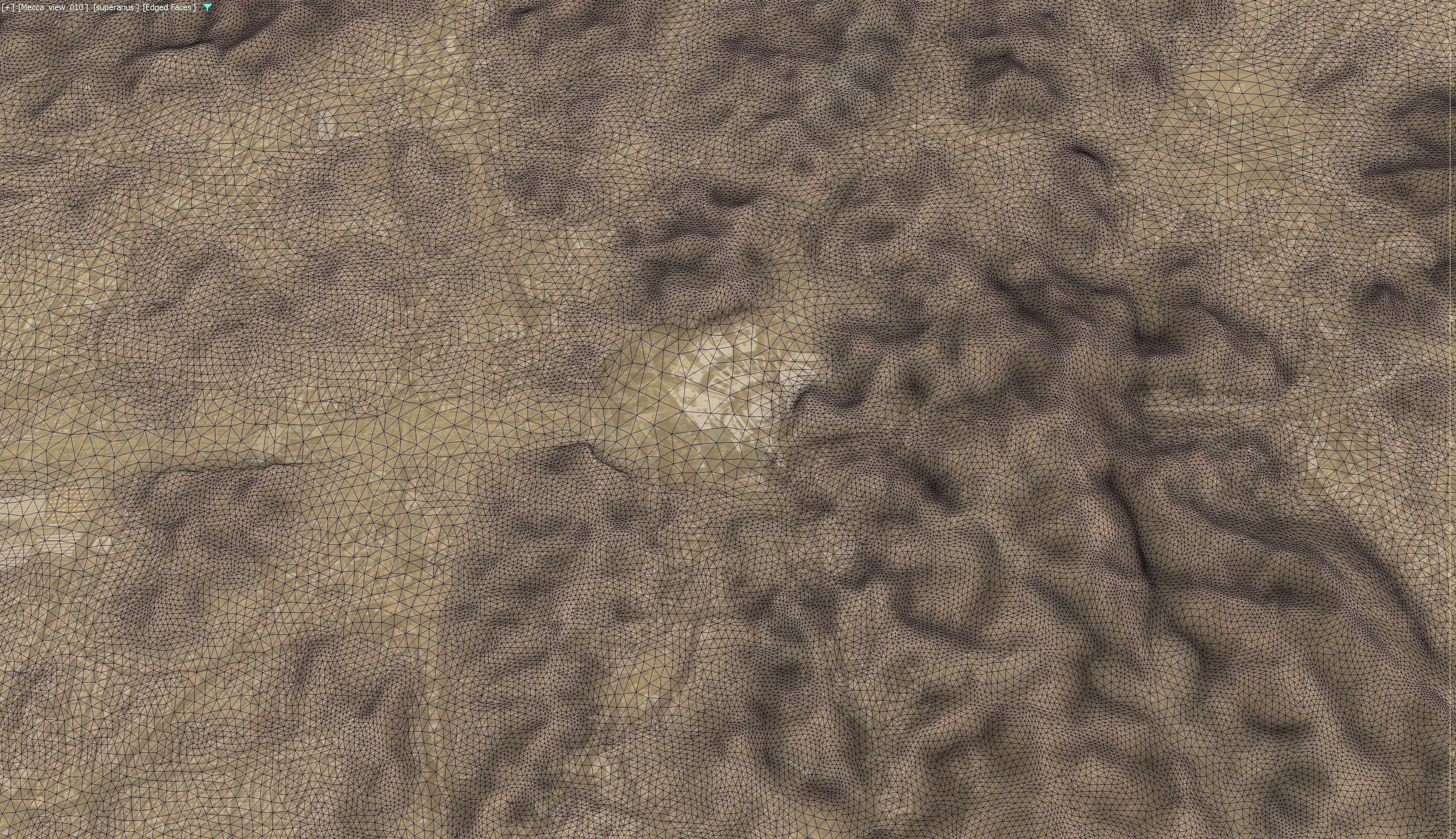 Mecca - 3D City Topography Terrain Low-poly 3D model_28