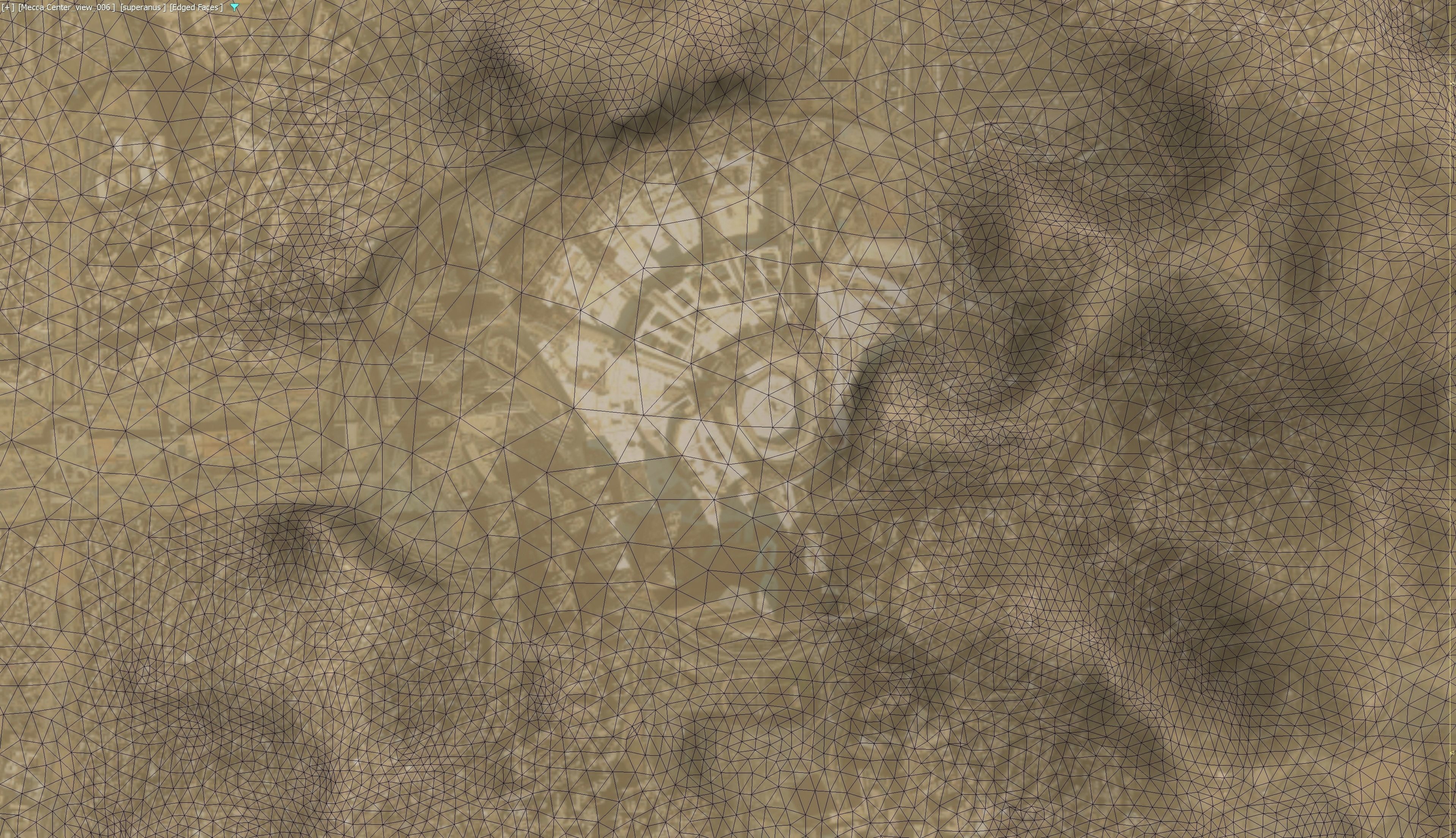 Mecca - 3D City Topography Terrain Low-poly 3D model_16