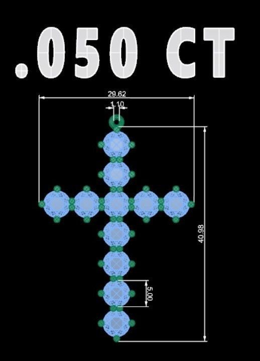 KUTSAL PIRLANTA HAC KOLYE 3DM STL OBJ FBX 3D BASKI MODELI 3D print model_10