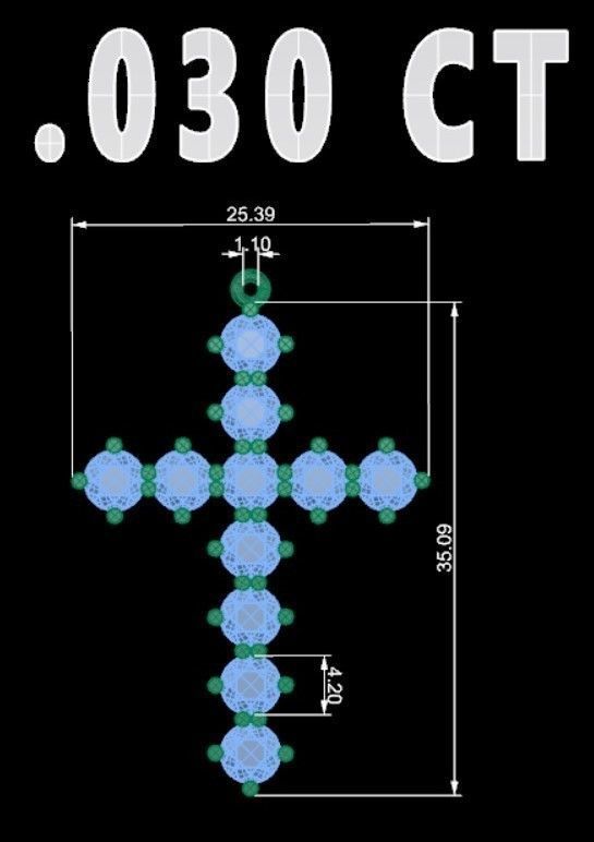KUTSAL PIRLANTA HAC KOLYE 3DM STL OBJ FBX 3D BASKI MODELI 3D print model_6