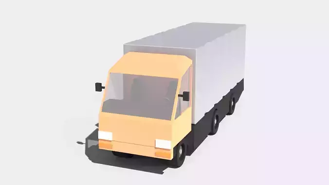 Truck B Low-poly 3D model