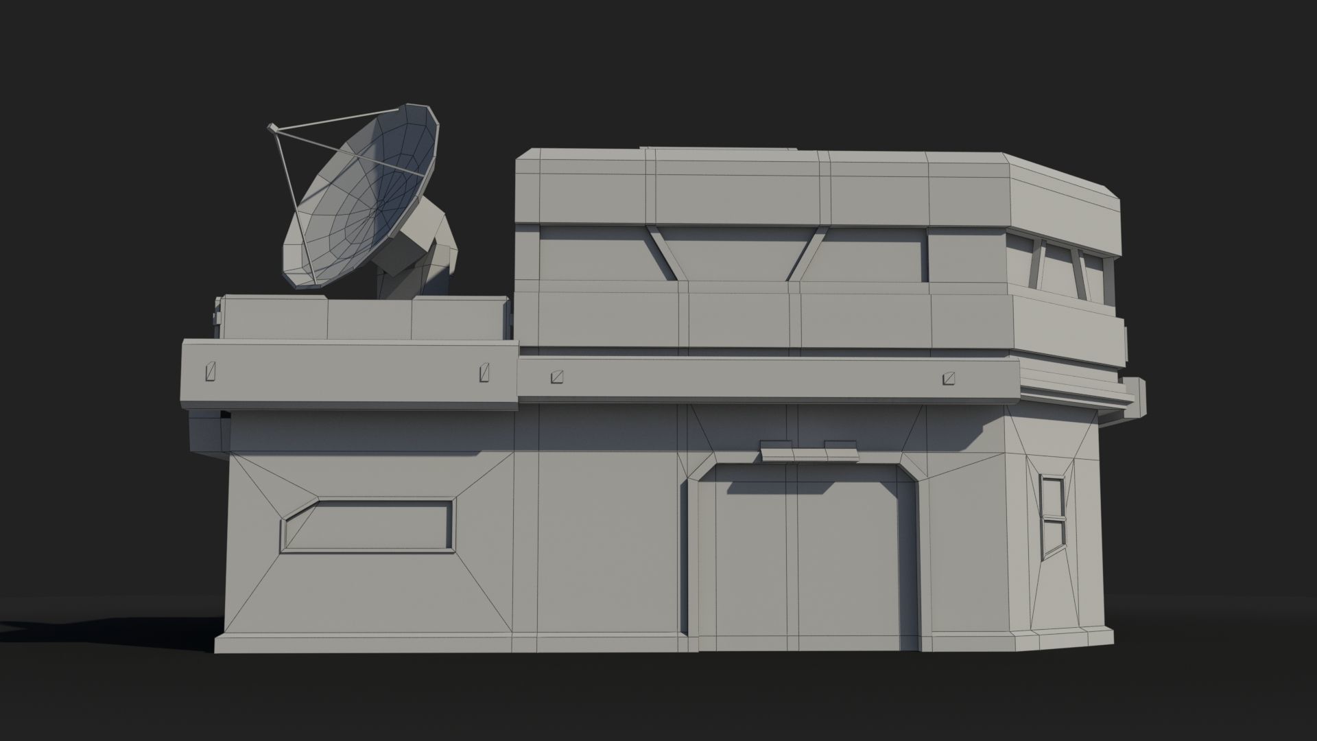 Factory Industrial Sci Fi x1 Low-poly 3D model_6