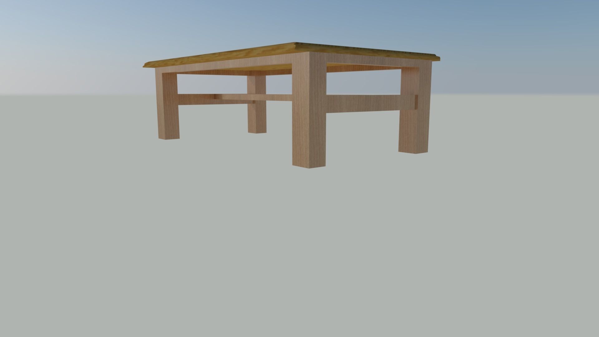 Table 3D model Low-poly 3D model_2