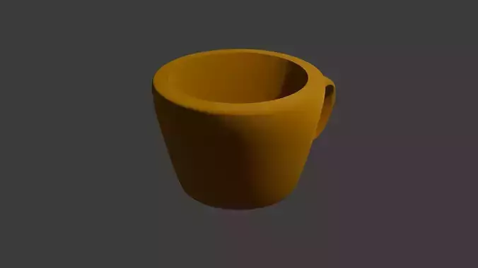 yellow cup