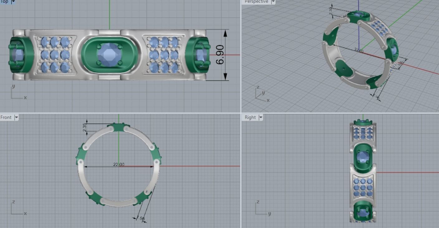 mens wedding ring 3D print model_10