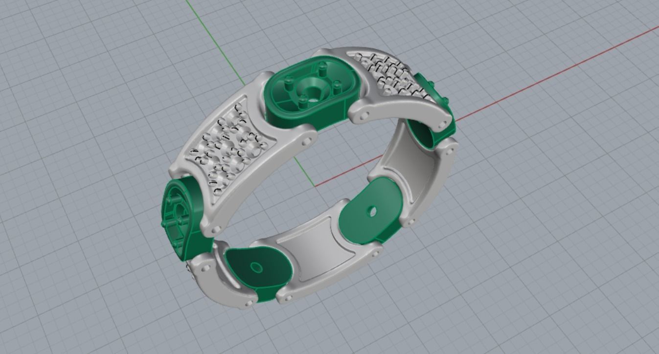 mens wedding ring 3D print model_9