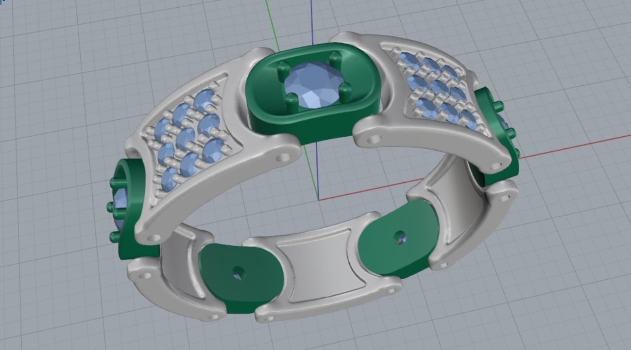 mens wedding ring 3D print model_11