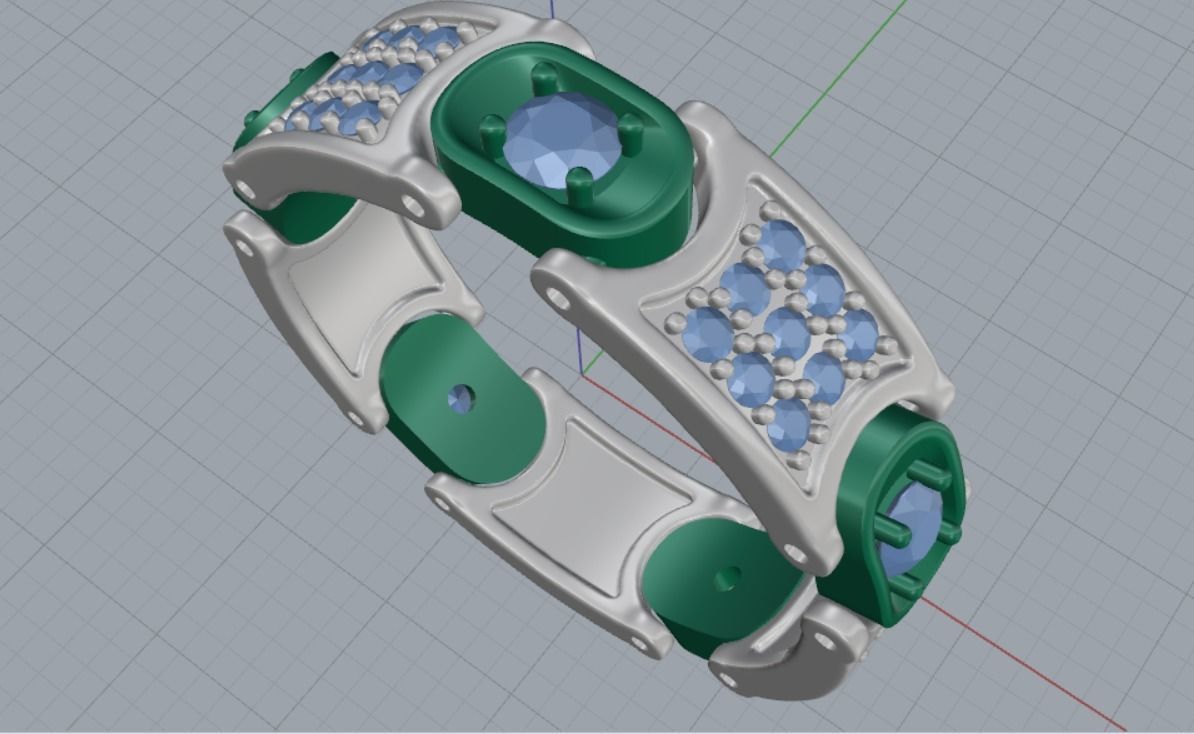 mens wedding ring 3D print model_12