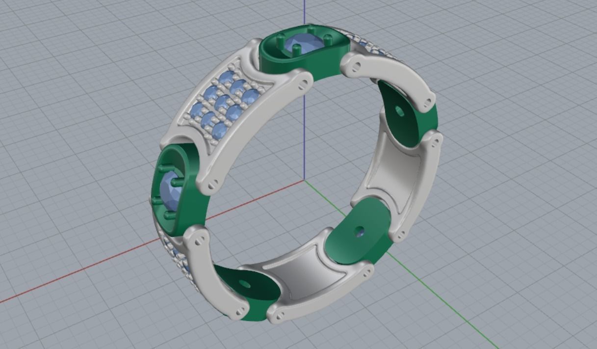 mens wedding ring 3D print model_13