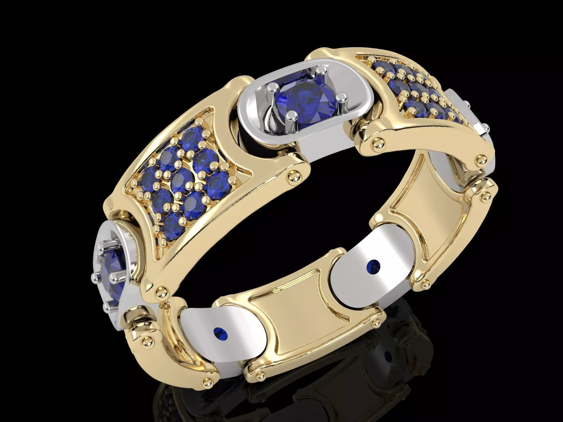 mens wedding ring 3D print model_0