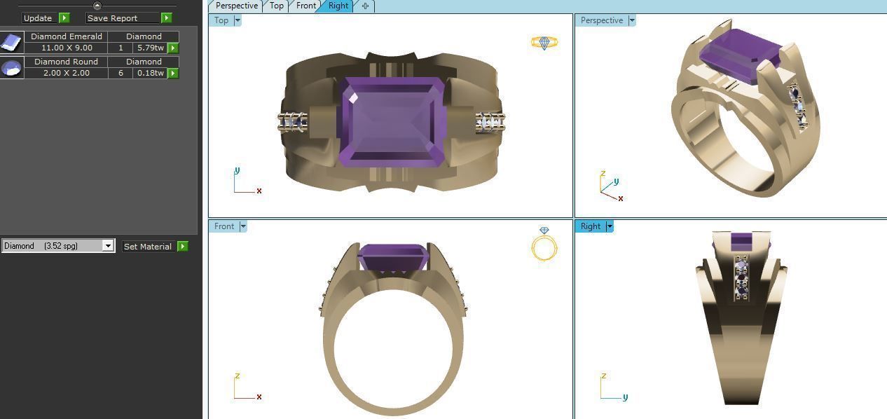 rings 3D print model_7