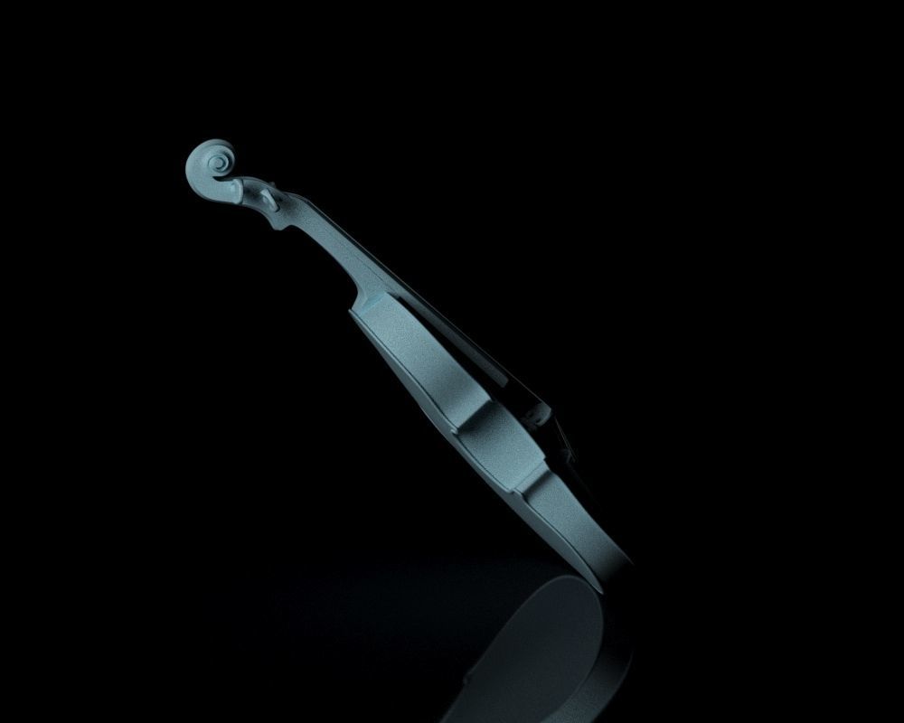 S00045 Violin Low-poly 3D model_21
