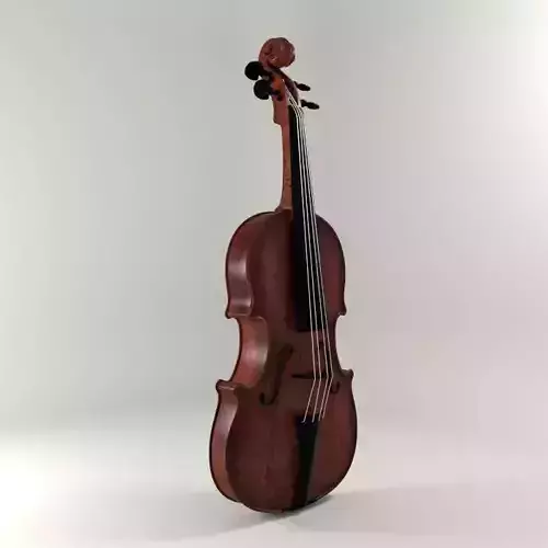 S00045 Violin Low-poly 3D model