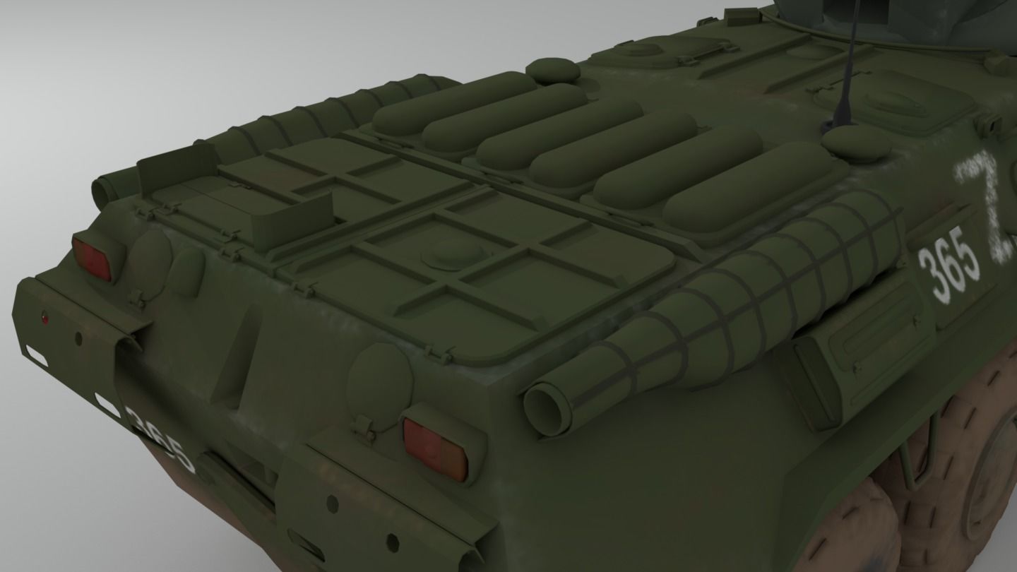 BTR-82 Soviet-Russian APC 3D model_21