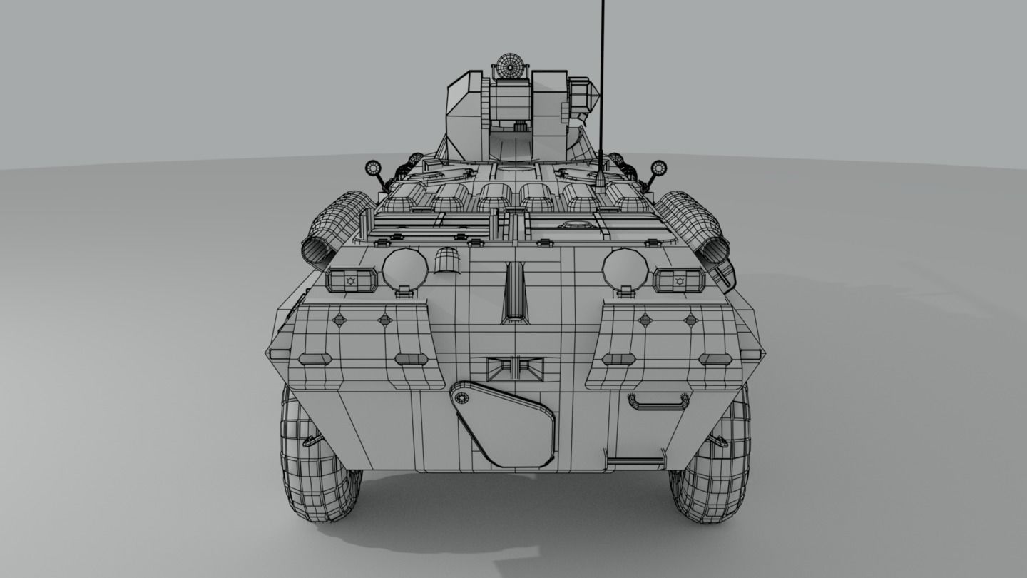 BTR-82 Soviet-Russian APC 3D model_27