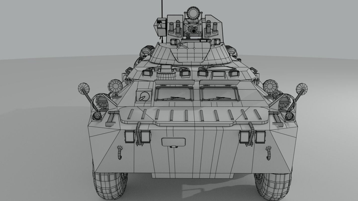 BTR-82 Soviet-Russian APC 3D model_26