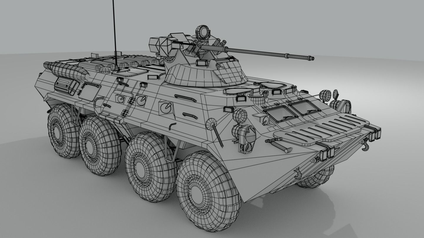 BTR-82 Soviet-Russian APC 3D model_25