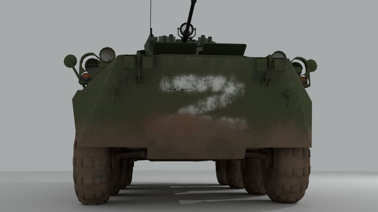 BTR-82 Soviet-Russian APC 3D model_13