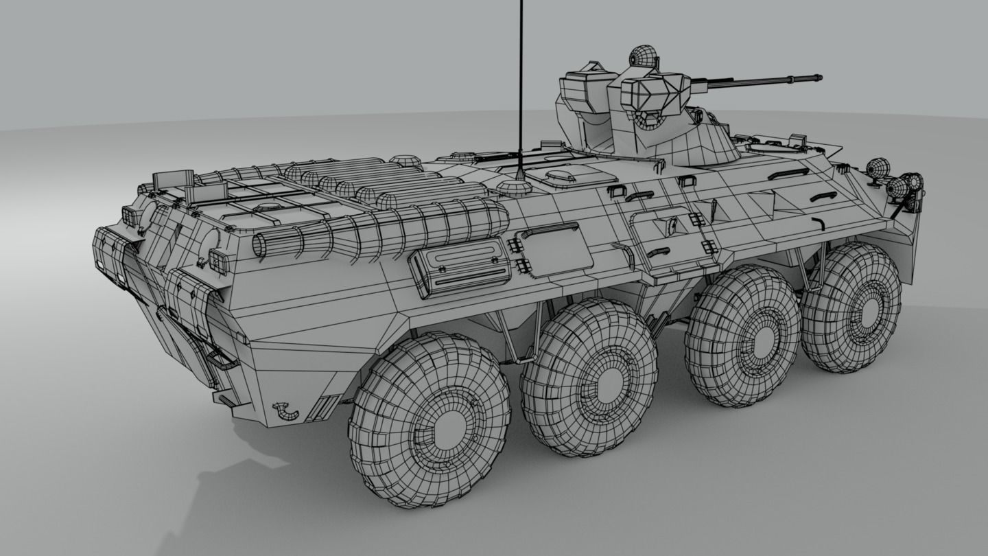 BTR-82 Soviet-Russian APC 3D model_24