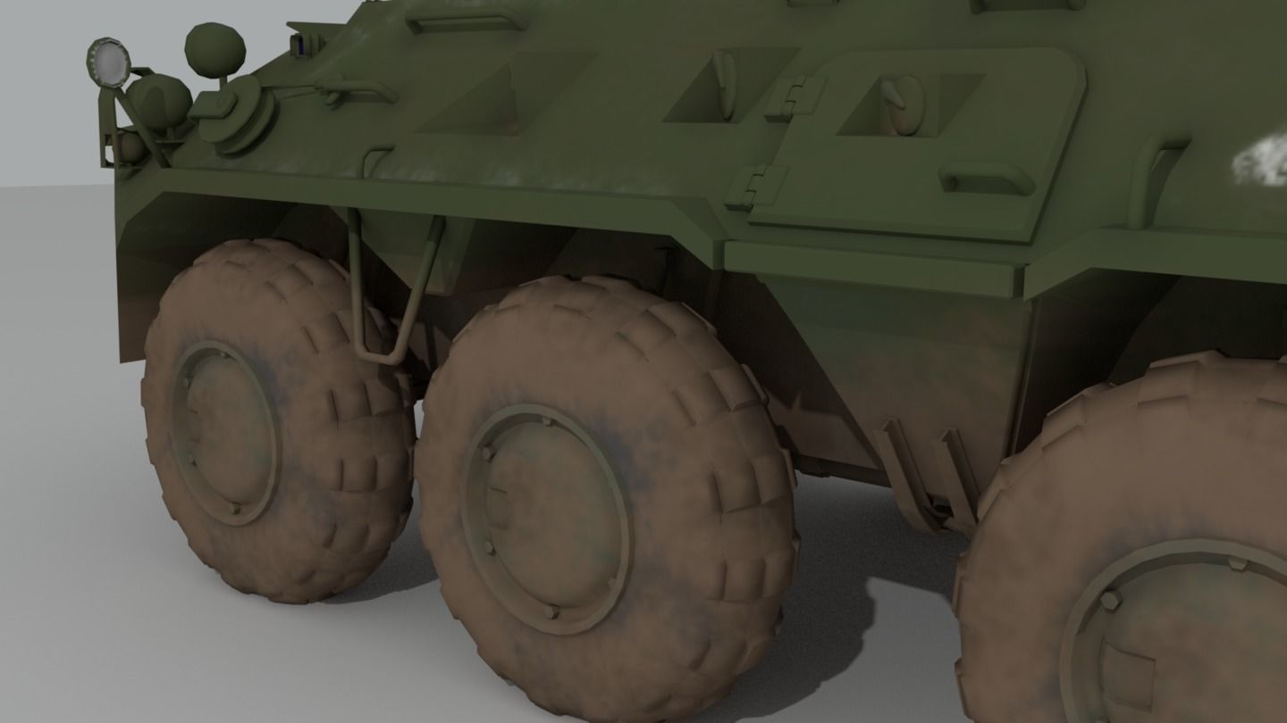 BTR-82 Soviet-Russian APC 3D model_19