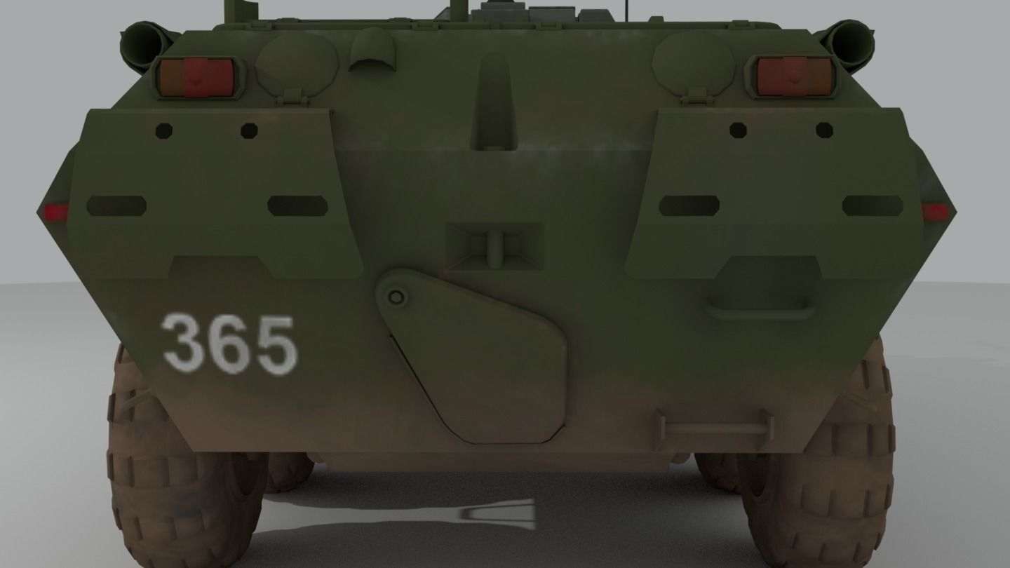 BTR-82 Soviet-Russian APC 3D model_10