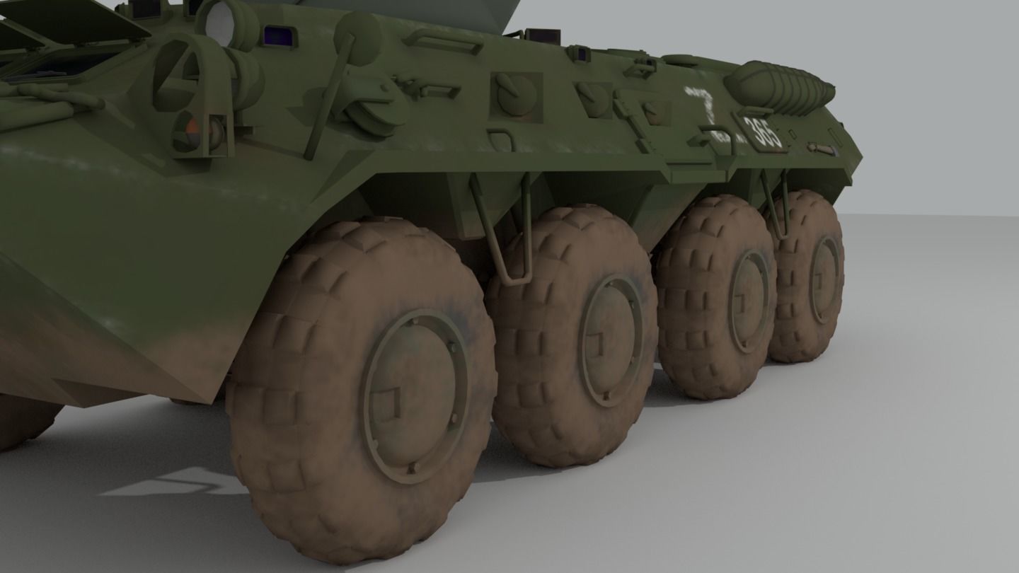 BTR-82 Soviet-Russian APC 3D model_11